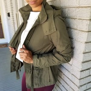 Army Green Rain Jacket